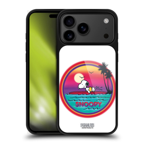 Peanuts Snoopy Boardwalk Airbrush Beach Surf Gel Armour Case For Apple iPhone 17 Pro Max