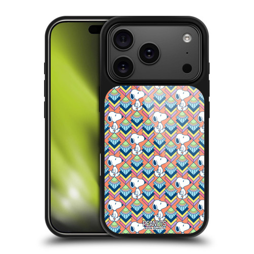 Peanuts Snoopy Deco Dreams Orange Pattern Gel Armour Case For Apple iPhone 17 Pro