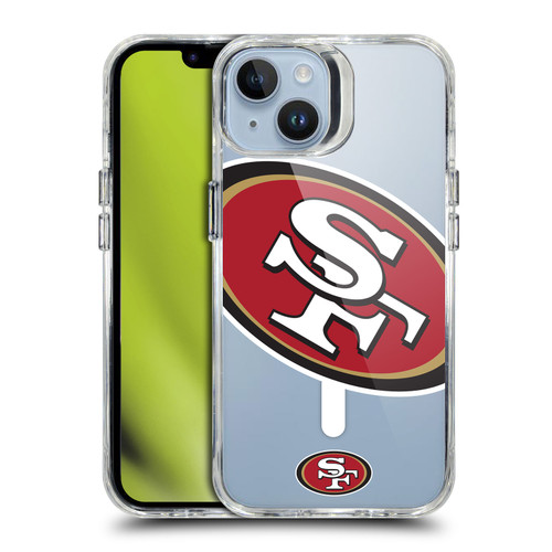 NFL San Francisco 49ers Oversized SHOCKPROOF BUMPER CASE COMPATIBLE WITH Apple iPhone 14 & MAGSAFE