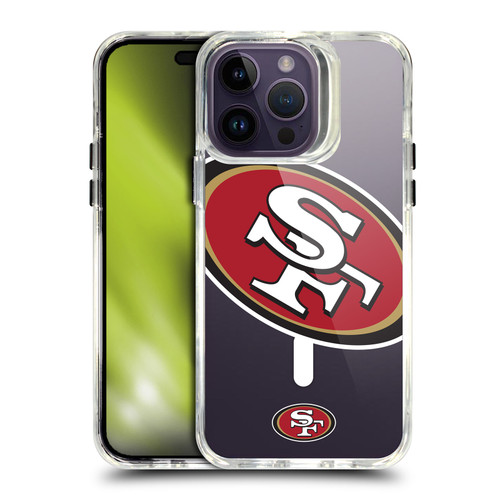 NFL San Francisco 49ers Oversized SHOCKPROOF BUMPER CASE COMPATIBLE WITH Apple iPhone 14 Pro Max & MAGSAFE