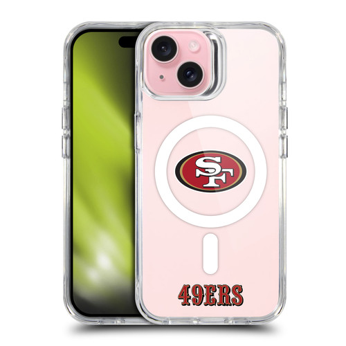 NFL San Francisco 49ers Logo SHOCKPROOF BUMPER CASE COMPATIBLE WITH Apple iPhone 15 & MAGSAFE