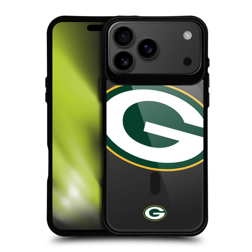 NFL Green Bay Packers Oversized BLACK SHOCKPROOF BUMPER CASE COMPATIBLE WITH Apple iPhone 17 Pro Max & MAGSAFE