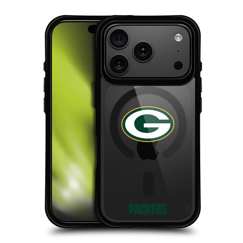 NFL Green Bay Packers Logo BLACK SHOCKPROOF BUMPER CASE COMPATIBLE WITH Apple iPhone 17 Pro & MAGSAFE