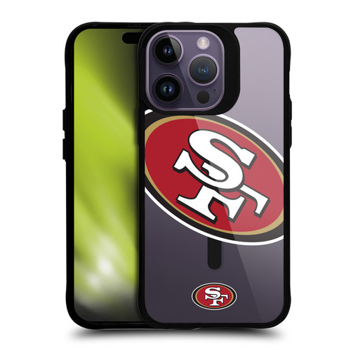 NFL San Francisco 49ers Oversized BLACK SHOCKPROOF BUMPER CASE COMPATIBLE WITH Apple iPhone 14 Pro Max & MAGSAFE