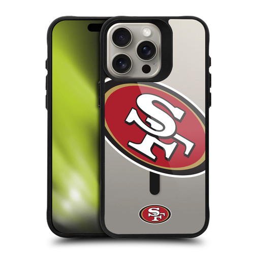 NFL San Francisco 49ers Oversized BLACK SHOCKPROOF BUMPER CASE COMPATIBLE WITH Apple iPhone 15 Pro Max & MAGSAFE