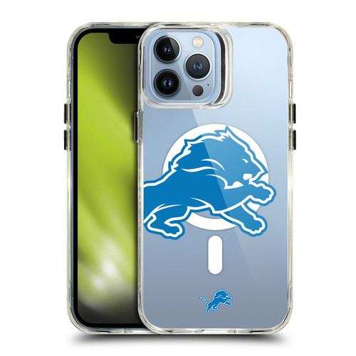 NFL Detroit Lions Oversized SHOCKPROOF BUMPER CASE COMPATIBLE WITH Apple iPhone 13 Pro Max & MAGSAFE