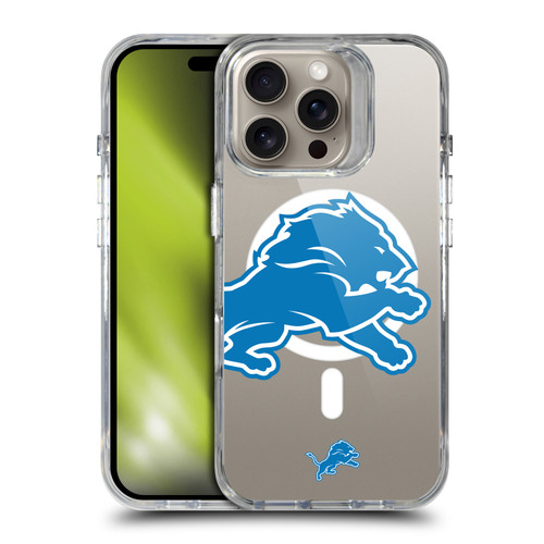 NFL Detroit Lions Oversized SHOCKPROOF BUMPER CASE COMPATIBLE WITH Apple iPhone 16 Pro & MAGSAFE