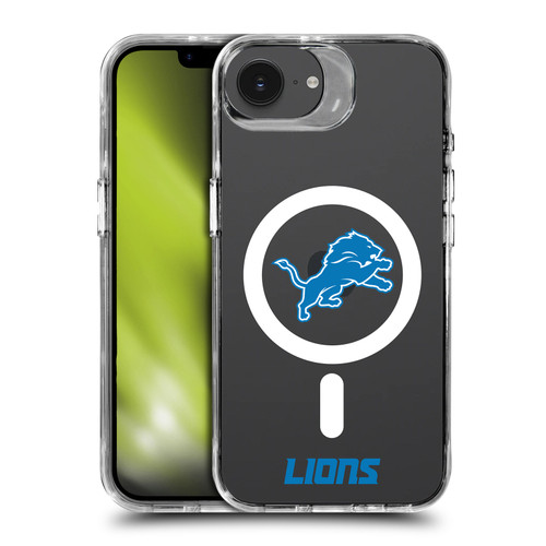 NFL Detroit Lions Logo SHOCKPROOF BUMPER CASE COMPATIBLE WITH Apple iPhone 16e / Apple iPhone 17e & MAGSAFE