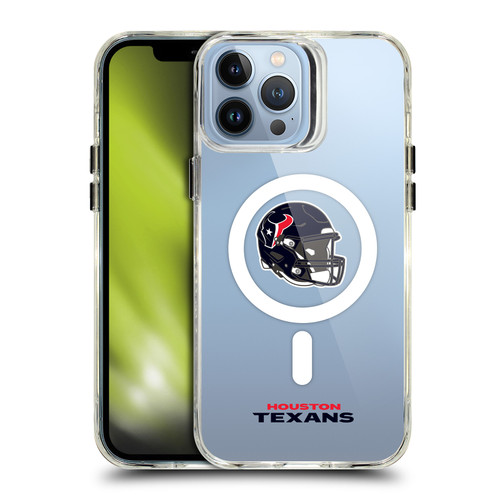 NFL Houston Texans Helmet Logotype SHOCKPROOF BUMPER CASE COMPATIBLE WITH Apple iPhone 13 Pro Max & MAGSAFE