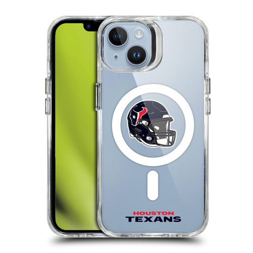 NFL Houston Texans Helmet Logotype SHOCKPROOF BUMPER CASE COMPATIBLE WITH Apple iPhone 14 & MAGSAFE