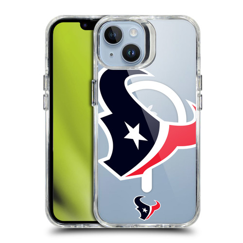 NFL Houston Texans Oversized SHOCKPROOF BUMPER CASE COMPATIBLE WITH Apple iPhone 14 & MAGSAFE
