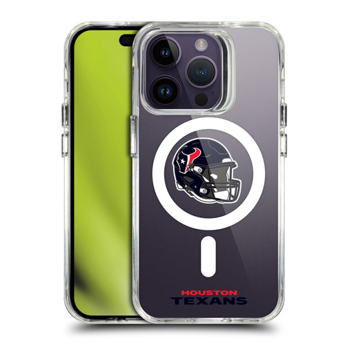 NFL Houston Texans Helmet Logotype SHOCKPROOF BUMPER CASE COMPATIBLE WITH Apple iPhone 14 Pro & MAGSAFE