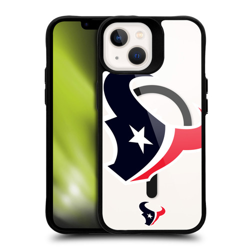 NFL Houston Texans Oversized BLACK SHOCKPROOF BUMPER CASE COMPATIBLE WITH Apple iPhone 13 & MAGSAFE