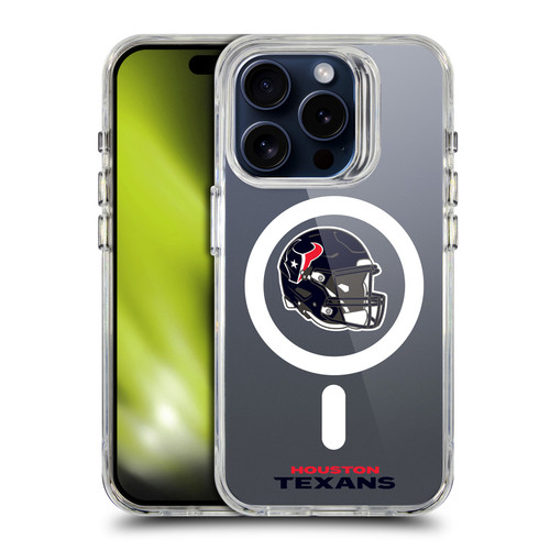 NFL Houston Texans Helmet Logotype SHOCKPROOF BUMPER CASE COMPATIBLE WITH Apple iPhone 15 Pro & MAGSAFE