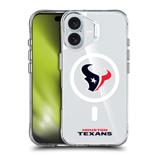 NFL Houston Texans Logo SHOCKPROOF BUMPER CASE COMPATIBLE WITH Apple iPhone 16 & MAGSAFE