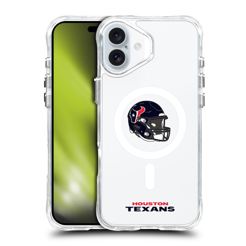 NFL Houston Texans Helmet Logotype SHOCKPROOF BUMPER CASE COMPATIBLE WITH Apple iPhone 16 Plus & MAGSAFE