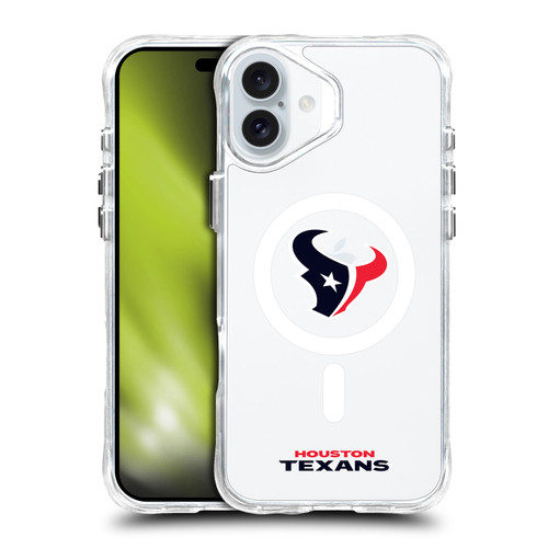 NFL Houston Texans Logo SHOCKPROOF BUMPER CASE COMPATIBLE WITH Apple iPhone 16 Plus & MAGSAFE