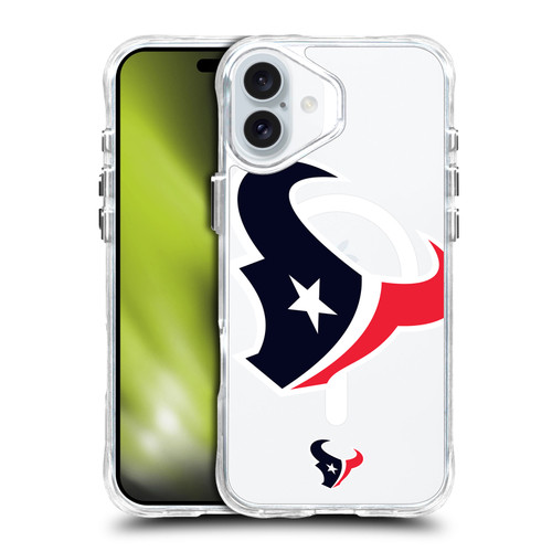 NFL Houston Texans Oversized SHOCKPROOF BUMPER CASE COMPATIBLE WITH Apple iPhone 16 Plus & MAGSAFE