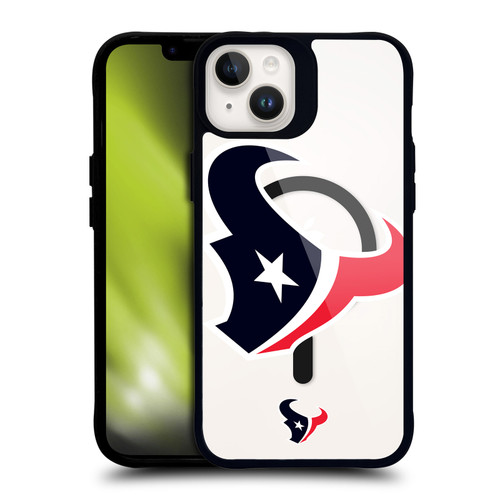 NFL Houston Texans Oversized BLACK SHOCKPROOF BUMPER CASE COMPATIBLE WITH Apple iPhone 14 Plus & MAGSAFE