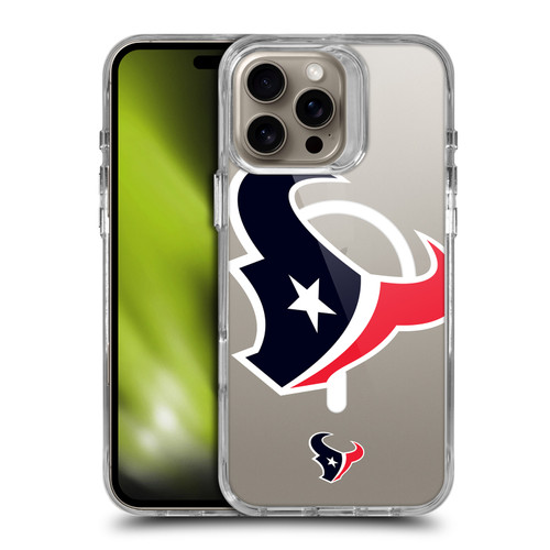 NFL Houston Texans Oversized SHOCKPROOF BUMPER CASE COMPATIBLE WITH Apple iPhone 16 Pro Max & MAGSAFE