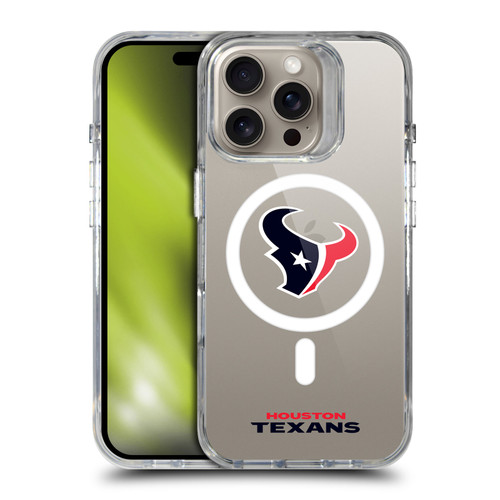 NFL Houston Texans Logo SHOCKPROOF BUMPER CASE COMPATIBLE WITH Apple iPhone 16 Pro & MAGSAFE
