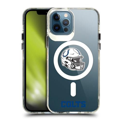 NFL Indianapolis Colts Helmet Logotype SHOCKPROOF BUMPER CASE COMPATIBLE WITH Apple iPhone 12 / iPhone 12 Pro & MAGSAFE