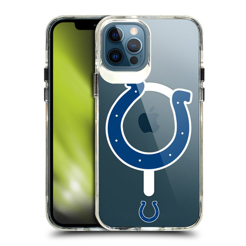 NFL Indianapolis Colts Oversized SHOCKPROOF BUMPER CASE COMPATIBLE WITH Apple iPhone 12 / iPhone 12 Pro & MAGSAFE