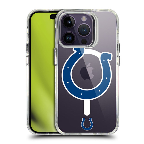 NFL Indianapolis Colts Oversized SHOCKPROOF BUMPER CASE COMPATIBLE WITH Apple iPhone 14 Pro & MAGSAFE