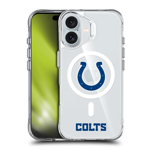 NFL Indianapolis Colts Logo SHOCKPROOF BUMPER CASE COMPATIBLE WITH Apple iPhone 16 & MAGSAFE