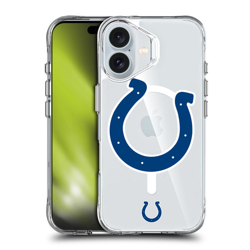 NFL Indianapolis Colts Oversized SHOCKPROOF BUMPER CASE COMPATIBLE WITH Apple iPhone 16 & MAGSAFE