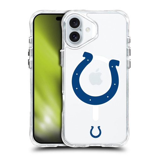 NFL Indianapolis Colts Oversized SHOCKPROOF BUMPER CASE COMPATIBLE WITH Apple iPhone 16 Plus & MAGSAFE