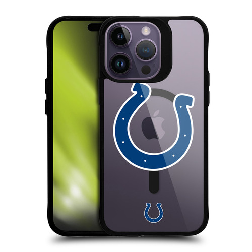 NFL Indianapolis Colts Oversized BLACK SHOCKPROOF BUMPER CASE COMPATIBLE WITH Apple iPhone 14 Pro Max & MAGSAFE