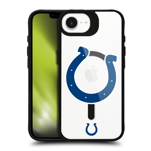 NFL Indianapolis Colts Oversized BLACK SHOCKPROOF BUMPER CASE COMPATIBLE WITH Apple iPhone 16e / Apple iPhone 17e & MAGSAFE
