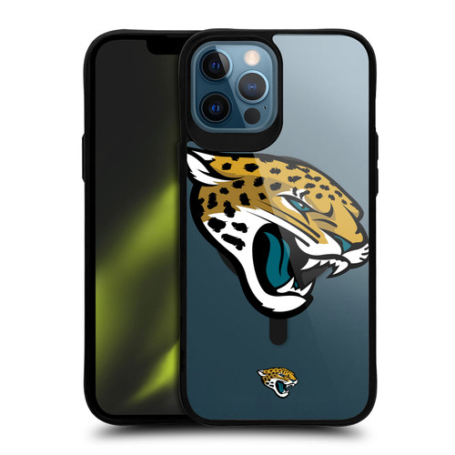 NFL Jacksonville Jaguars Oversized BLACK SHOCKPROOF BUMPER CASE COMPATIBLE WITH Apple iPhone 12 Pro Max & MAGSAFE
