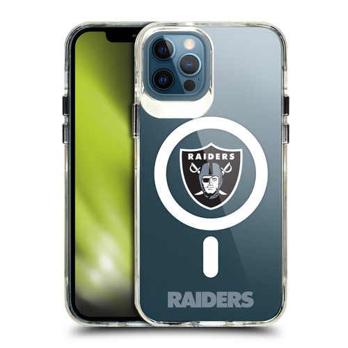 NFL Las Vegas Raiders Logo SHOCKPROOF BUMPER CASE COMPATIBLE WITH Apple iPhone 12 / iPhone 12 Pro & MAGSAFE