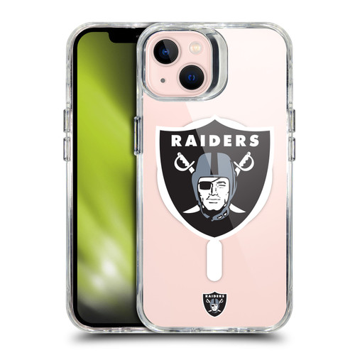 NFL Las Vegas Raiders Oversized SHOCKPROOF BUMPER CASE COMPATIBLE WITH Apple iPhone 13 & MAGSAFE