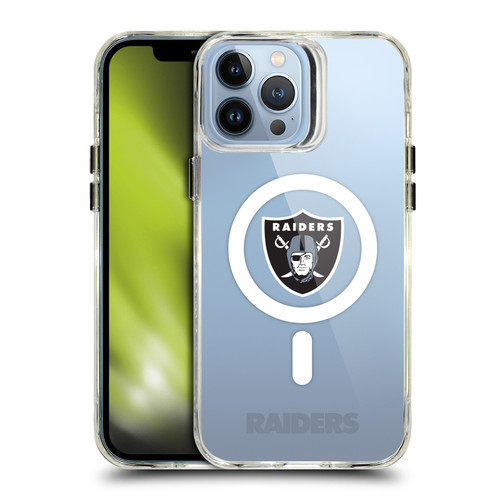NFL Las Vegas Raiders Logo SHOCKPROOF BUMPER CASE COMPATIBLE WITH Apple iPhone 13 Pro Max & MAGSAFE