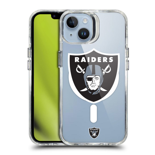 NFL Las Vegas Raiders Oversized SHOCKPROOF BUMPER CASE COMPATIBLE WITH Apple iPhone 14 & MAGSAFE