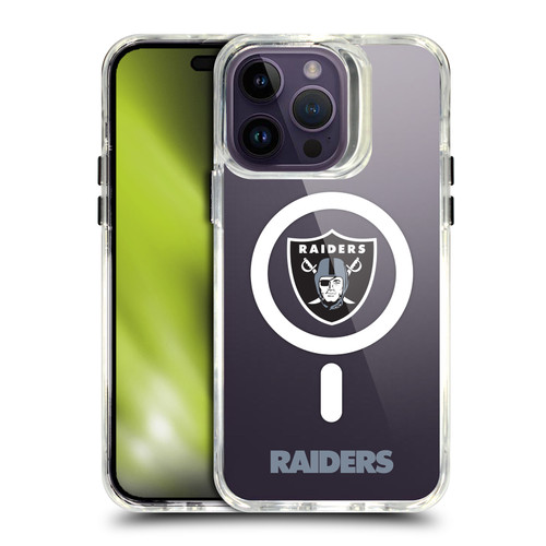 NFL Las Vegas Raiders Logo SHOCKPROOF BUMPER CASE COMPATIBLE WITH Apple iPhone 14 Pro Max & MAGSAFE