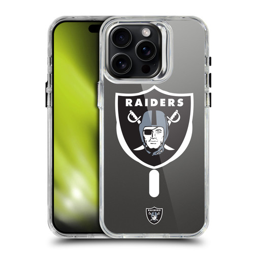 NFL Las Vegas Raiders Oversized SHOCKPROOF BUMPER CASE COMPATIBLE WITH Apple iPhone 15 Pro Max & MAGSAFE