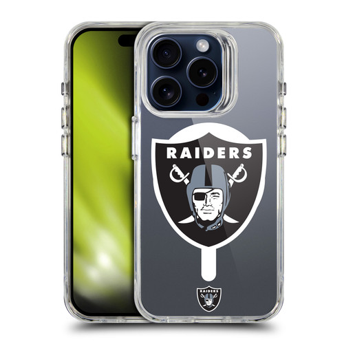 NFL Las Vegas Raiders Oversized SHOCKPROOF BUMPER CASE COMPATIBLE WITH Apple iPhone 15 Pro & MAGSAFE