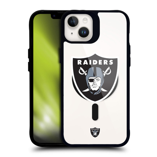 NFL Las Vegas Raiders Oversized BLACK SHOCKPROOF BUMPER CASE COMPATIBLE WITH Apple iPhone 14 Plus & MAGSAFE
