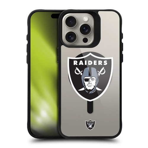 NFL Las Vegas Raiders Oversized BLACK SHOCKPROOF BUMPER CASE COMPATIBLE WITH Apple iPhone 15 Pro Max & MAGSAFE
