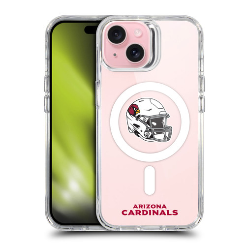 NFL Arizona Cardinals Helmet Logotype SHOCKPROOF BUMPER CASE COMPATIBLE WITH Apple iPhone 15 & MAGSAFE