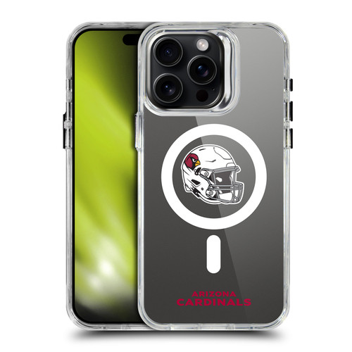 NFL Arizona Cardinals Helmet Logotype SHOCKPROOF BUMPER CASE COMPATIBLE WITH Apple iPhone 15 Pro Max & MAGSAFE