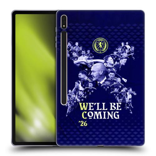 Scotland National Football Team 2026 We'll Be Coming Graphics Soft Gel Case for Samsung Galaxy Tab S8 Plus
