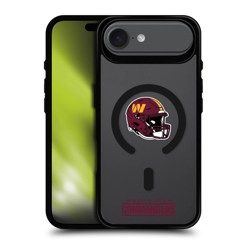 NFL Washington Commanders Helmet Logotype BLACK SHOCKPROOF BUMPER CASE COMPATIBLE WITH Apple iPhone 17 Air & MAGSAFE