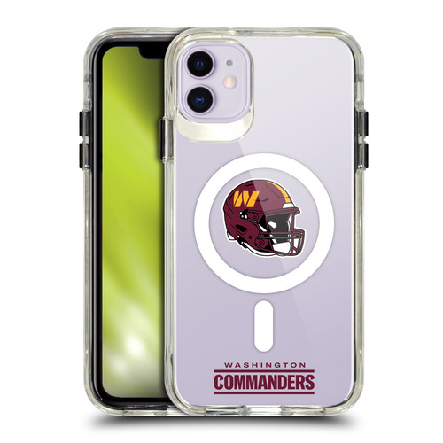 NFL Washington Commanders Helmet Logotype SHOCKPROOF BUMPER CASE COMPATIBLE WITH Apple iPhone 11 & MAGSAFE