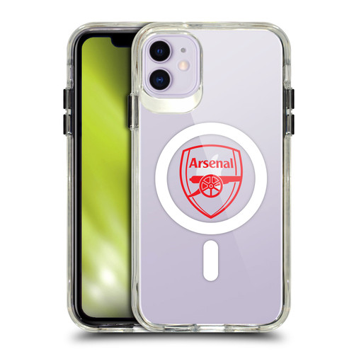 Arsenal FC Logo Icon Crest Gunners SHOCKPROOF BUMPER CASE COMPATIBLE WITH Apple iPhone 11 & MAGSAFE