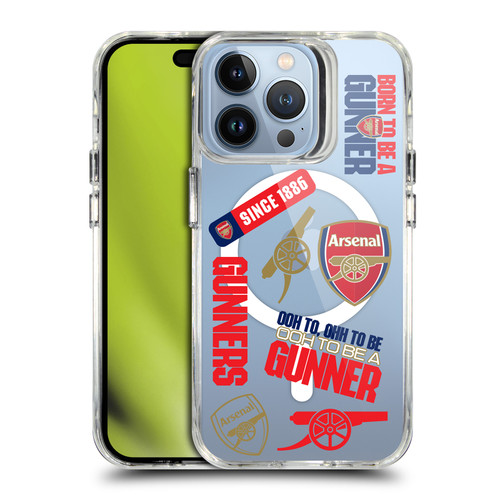 Arsenal FC Logo Icon Icons SHOCKPROOF BUMPER CASE COMPATIBLE WITH Apple iPhone 13 Pro & MAGSAFE